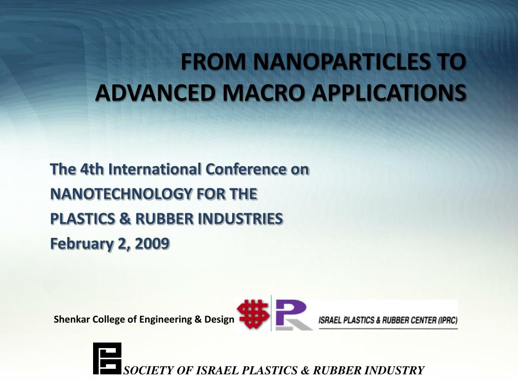 PPT - FROM NANOPARTICLES TO ADVANCED MACRO APPLICATIONS PowerPoint ...