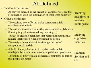 ai defined