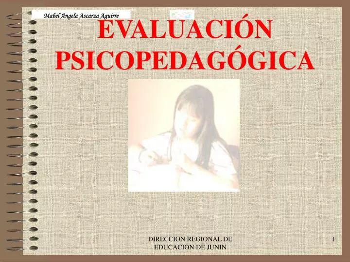 evaluaci n psicopedag gica