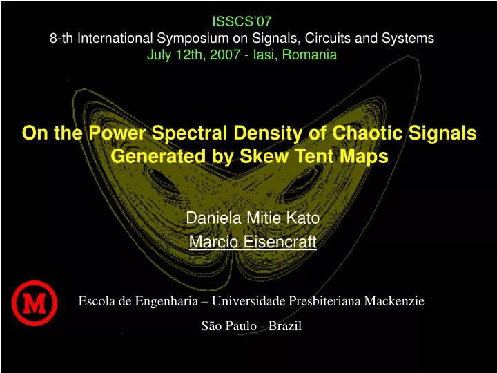 on the power spectral density of chaotic signals generated by skew tent maps