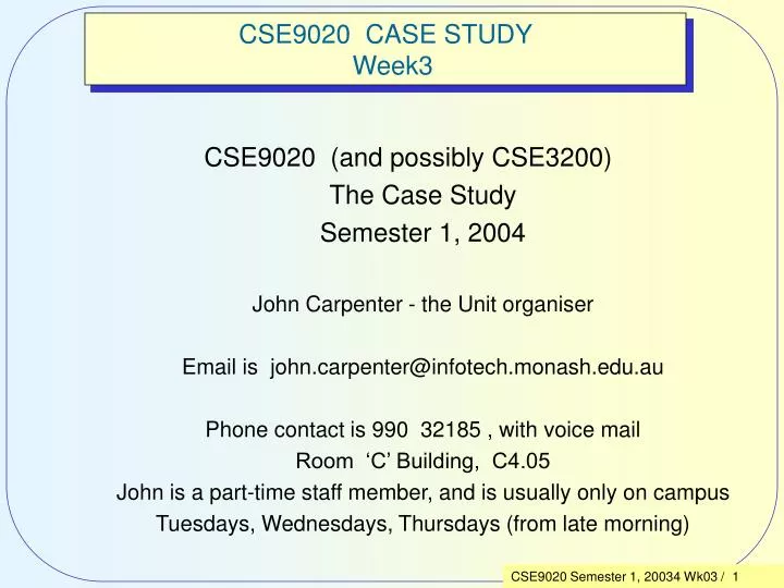 cse9020 case study week3