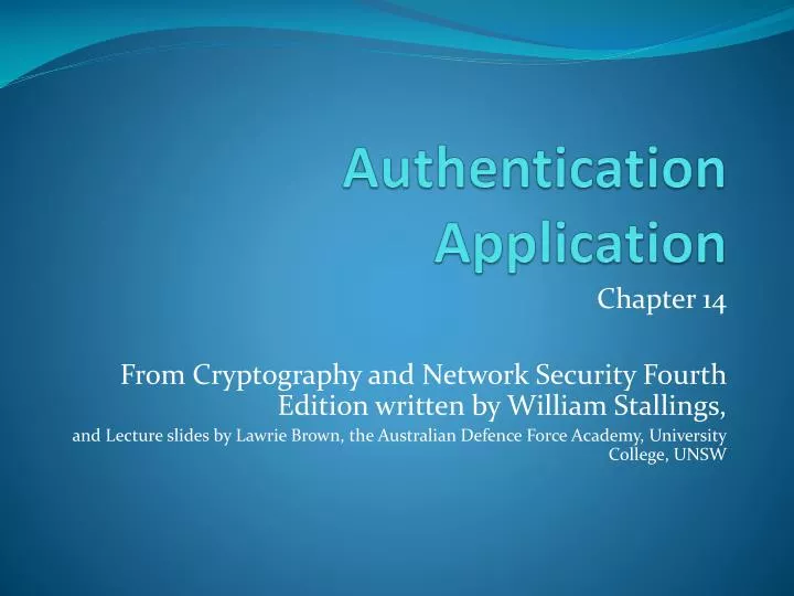 authentication application