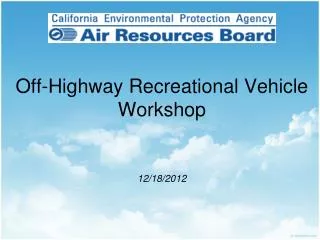 Off-Highway Recreational Vehicle Workshop