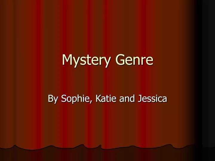 mystery genre