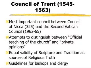 Council of Trent (1545-1563)