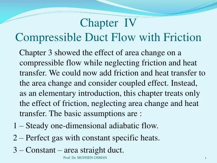 chapter iv compressible duct flow with friction