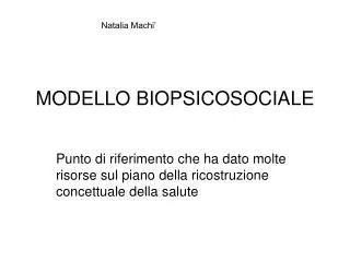 modello biopsicosociale