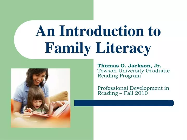 an introduction to family literacy