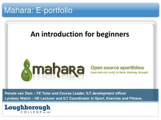 Mahara : E-portfolio