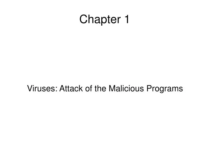 viruses attack of the malicious programs