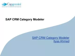 SAP CRM Category Modeler