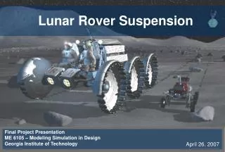 Lunar Rover Suspension