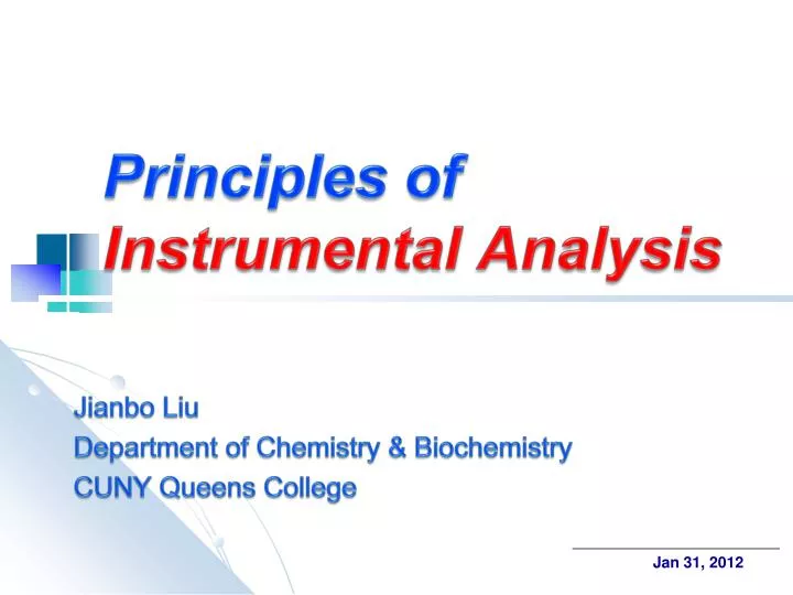 principles of instrumental analysis