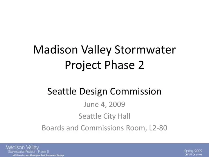 madison valley stormwater project phase 2
