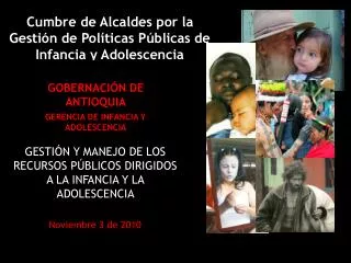 Cumbre de Alcaldes por la Gestión de Políticas Públicas de Infancia y Adolescencia