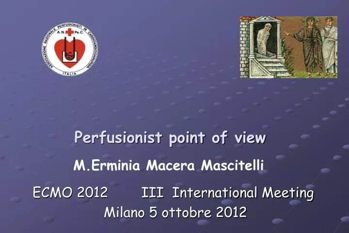 perfusionist point of view