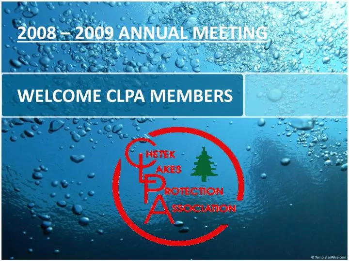 welcome clpa members