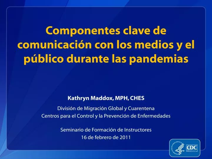 componentes clave de comunicaci n con los medios y el p blico durante las pandemias