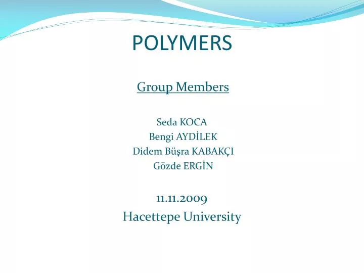 polymers