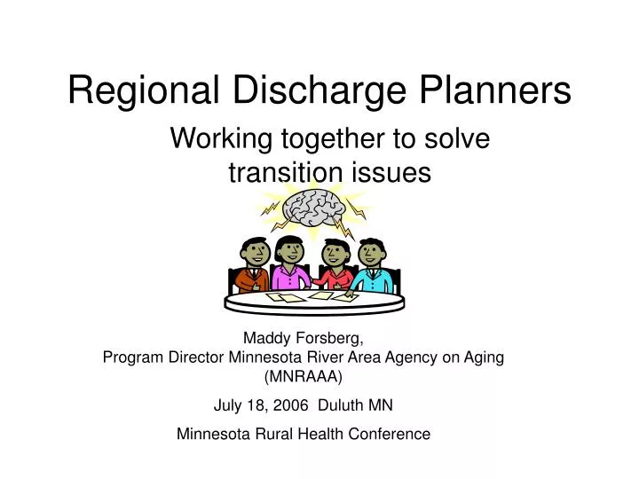 regional discharge planners