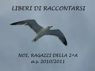 LIBERI DI RACCONTARSI