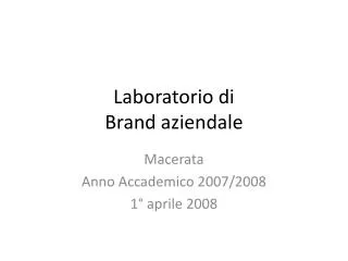 Laboratorio di Brand aziendale