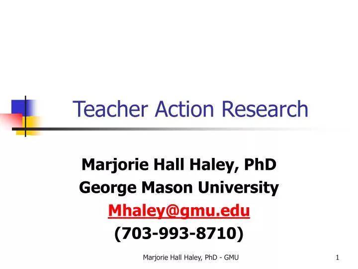teacher action research
