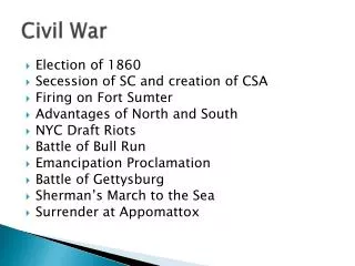 civil war