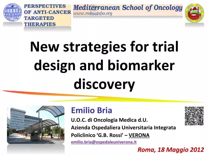 new strategies for trial design and biomarker discovery