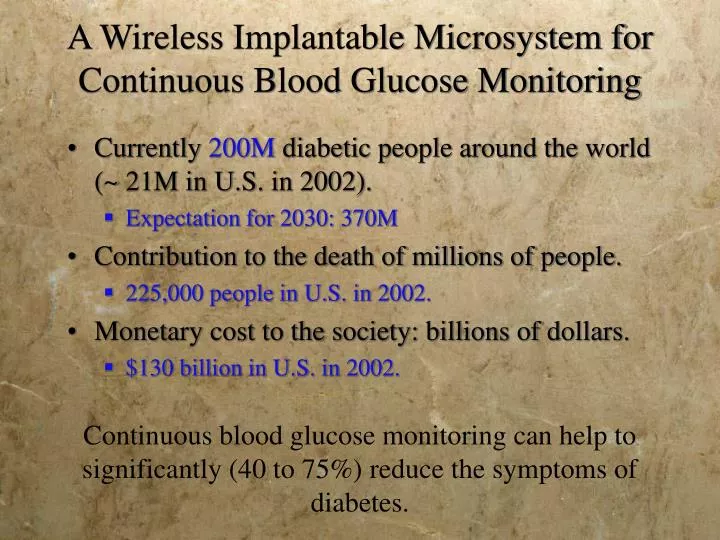 a wireless implantable microsystem for continuous blood glucose monitoring