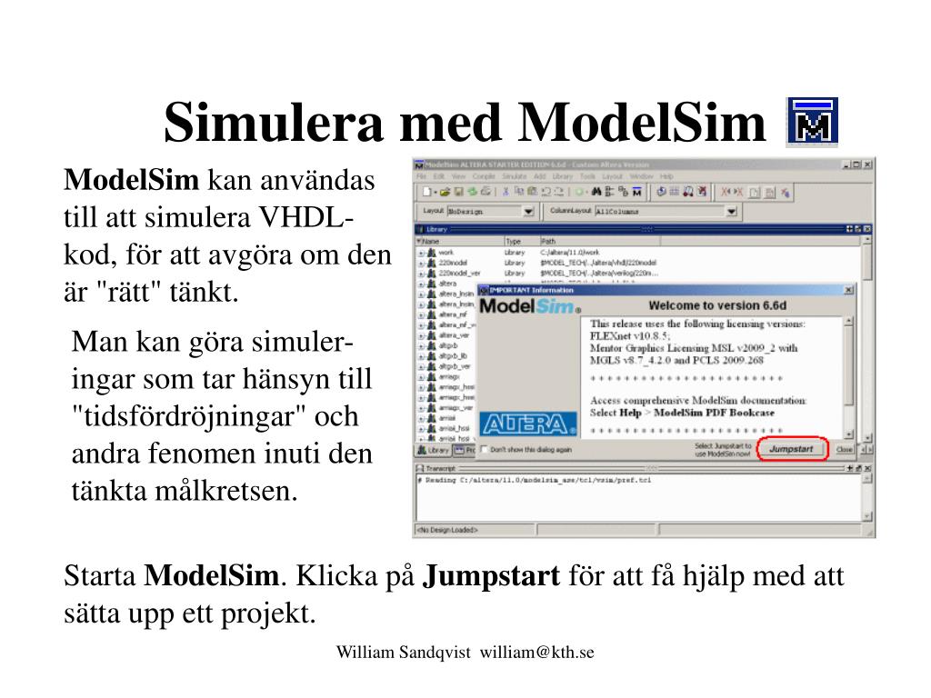 Model Smula PPT - Simulera med ModelSim PowerPoint Presentation, free download - ID ...
