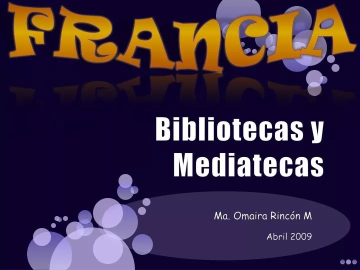 bibliotecas y mediatecas