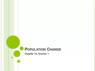 Population Change