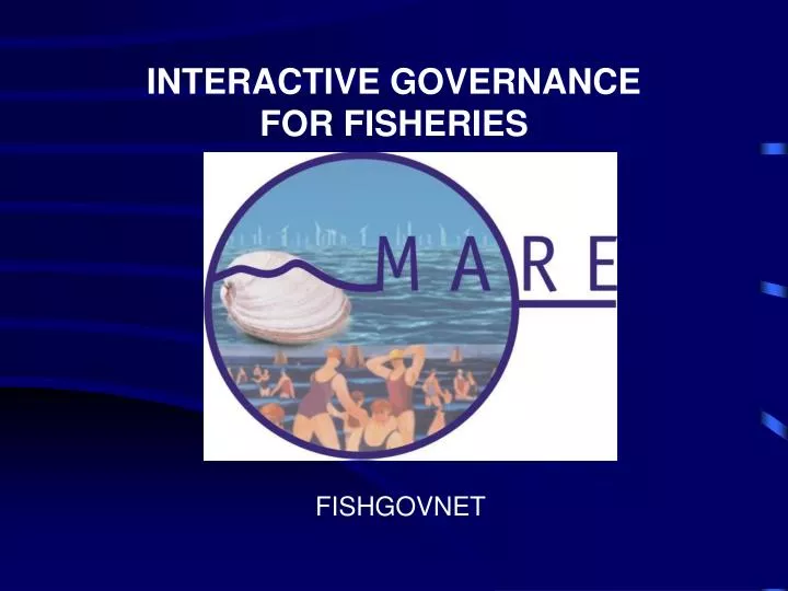 interactive governance for fisheries