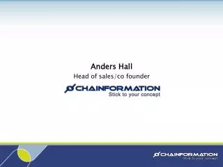 Anders Hall Head of sales/co founder