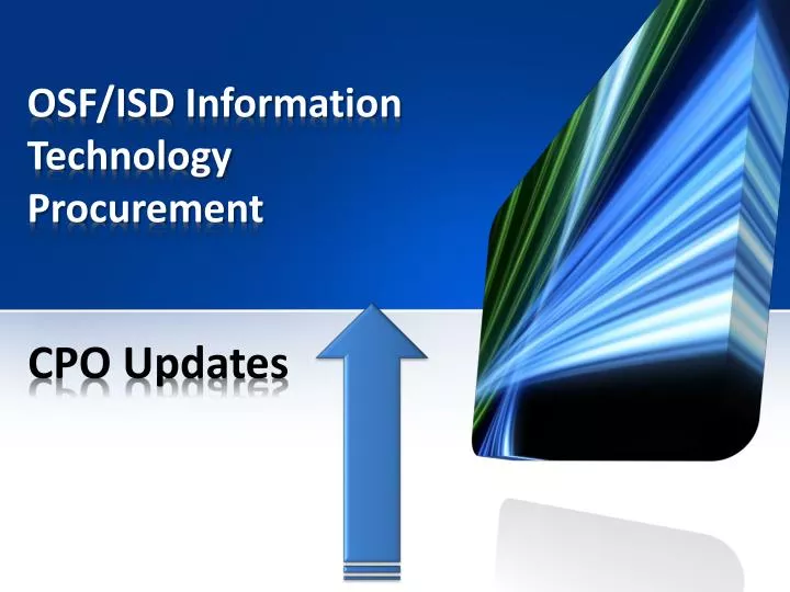 osf isd information technology procurement