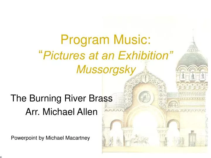 program music pictures at an exhibition mussorgsky