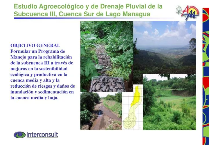 estudio agroecol gico y de drenaje pluvial de la subcuenca iii cuenca sur de lago managua