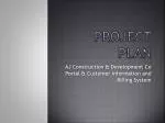 Project Plan - slide 1