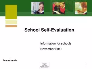 Information for schools November 2012