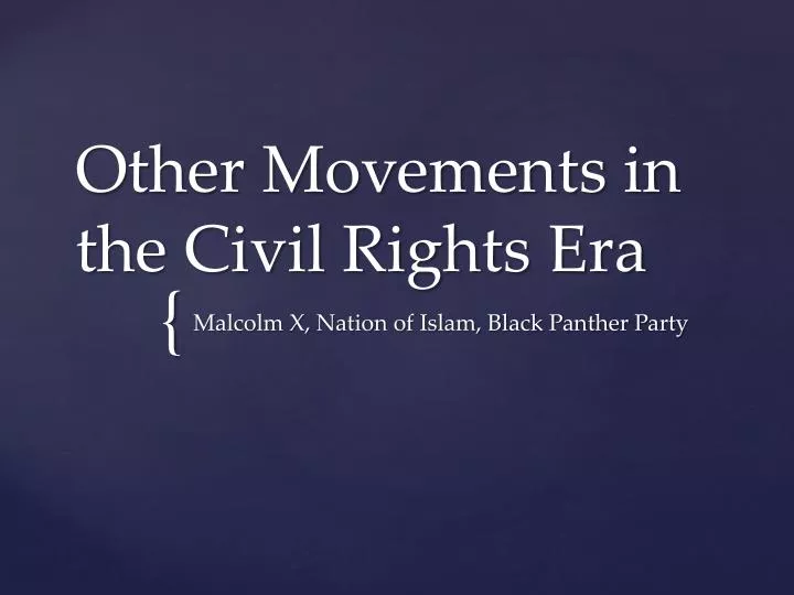 other movements in the civil rights era