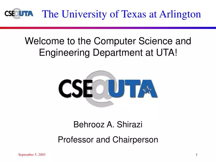 welcome to the computer science and engineering department at uta
