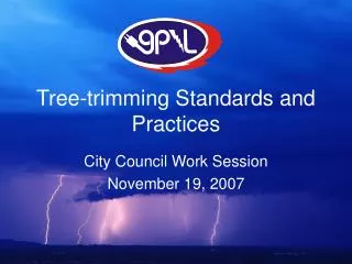 Tree-trimming Standards and Practices