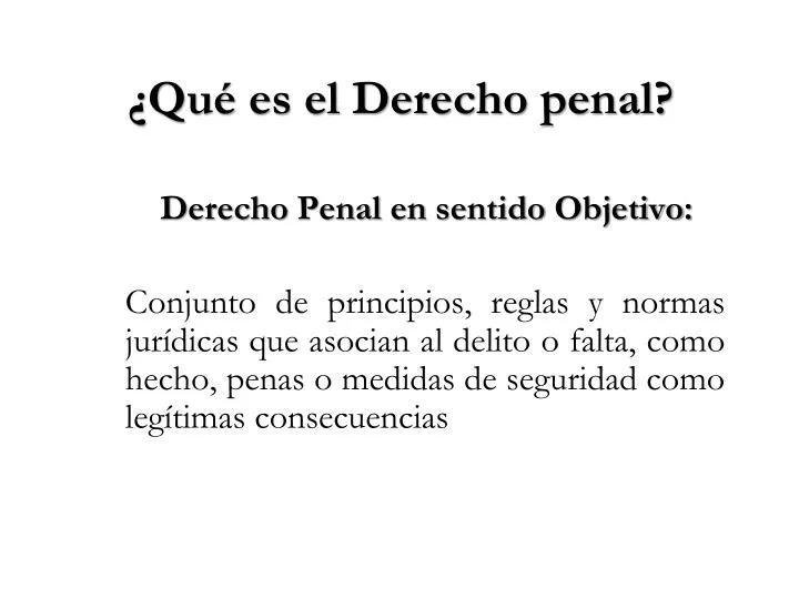 qu es el derecho penal