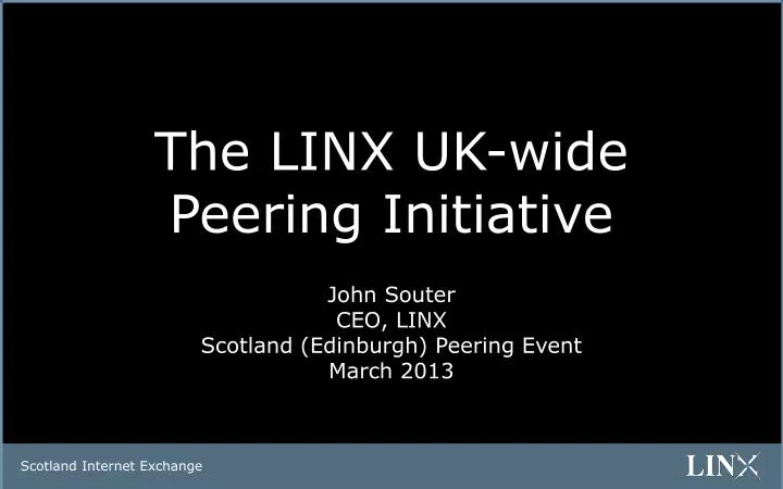 the linx uk wide peering initiative
