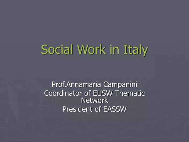 social work in italy