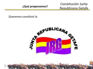 Constitución Junta Republicana Getafe