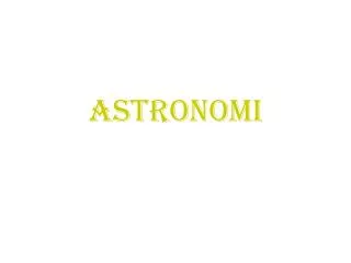 astronomi