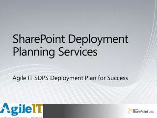 SharePoint Deployment Planning Services
