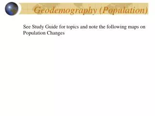 Geodemography (Population)